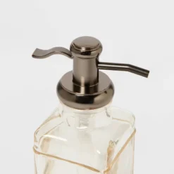 Antique Glass Tall Soap Pump Brown - Threshold™ -Decor Home GUEST 015bcf28 a19f 4395 9205 d12000c3ad11