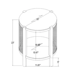 Portola Hills Woven Accent Table - Threshold™ Designed With Studio McGee -Decor Home GUEST 0561165f 7bd8 4818 b2e8 f2a443a2b510