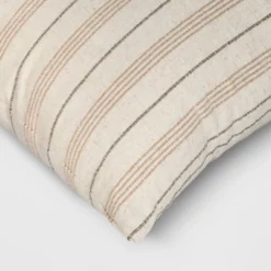 Cotton Flax Woven Striped Square Throw Pillow - Threshold™ -Decor Home GUEST 08c83243 712a 4977 937c c04fac6ebbef