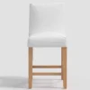Nazanin Slipcover Counter Height Barstool Twill White - Threshold™ -Decor Home GUEST 0954c35b e7c4 4d3c 8a2e 51ca2d9c9953