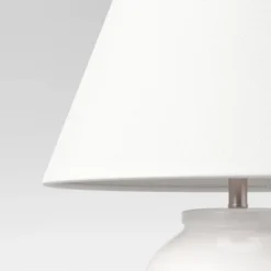 Turned Ceramic Table Lamp White - Threshold™ -Decor Home GUEST 0b3c6c19 80cc 4574 ab6e 87d1211fd431