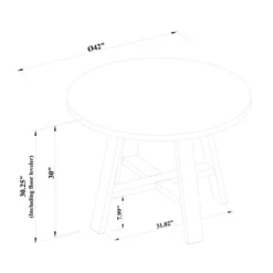 42" Linden Round Wood Dining Table - Threshold™ Designed With Studio McGee -Decor Home GUEST 0c000735 3d37 445d 864f 66166a58d562
