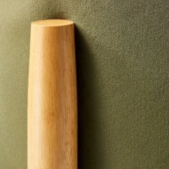 Elroy Round Velvet Ottoman With Wooden Legs - Threshold™ Designed With Studio McGee -Decor Home GUEST 0c10790d 3f12 4d9b af1e d54e5daeee5e