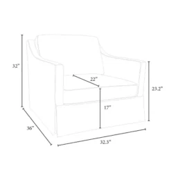 Vivian Park Upholstered Swivel Chair Cream - Threshold™ Designed With Studio McGee 13 Vivian Park Upholstered Swivel Chair Cream - Threshold™ Designed With Studio McGee -Decor Home GUEST 0f6cc5a6 f1ac 4b5a a69b 5faae524745a