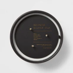 15oz Ceramic Jar 3-Wick Black Label Ginger Black Tea Candle - Threshold™ 7 15oz Ceramic Jar 3-Wick Black Label Ginger Black Tea Candle - Threshold™ -Decor Home GUEST 101513e9 4210 4604 bdb9 03938613d90c