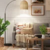 Addison Arc Floor Lamp With Natural Rattan Shade - Threshold™ -Decor Home GUEST 16730a16 e760 4191 9491 15d69e703556