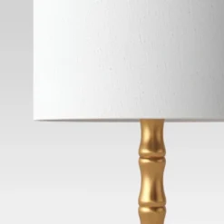 Large Bamboo Table Lamp (Includes LED Light Bulb) Brass - Threshold™ -Decor Home GUEST 18044299 d5f2 42ac 836d b9503588291a