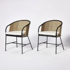 2pc Westcliff Seagrass Dining Chairs - Threshold™ Designed With Studio McGee -Decor Home GUEST 1a2c5a36 ead8 4159 ba47 2d514011b1c4