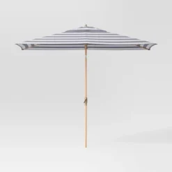 10'x6' Rectangular Market Patio Umbrella - Light Wood Pole - Threshold™ -Decor Home GUEST 1c2f765d 24e3 45be a1b9 4395052aecaf
