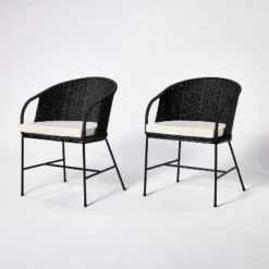 2pc Westcliff Seagrass Dining Chairs - Threshold™ Designed With Studio McGee -Decor Home GUEST 1ef013bb 4ce3 40b0 b848 cfeb6771829e