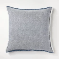 Oversized Reversible Linen Square Throw Pillow With Frayed Edges - Threshold™ Designed With Studio McGee -Decor Home GUEST 203bd06b aca7 4221 8c6f 8e72bb86ebc1