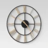 20" Decorative Wall Clock Gold/Black - Threshold™ 2 20" Decorative Wall Clock Gold/Black - Threshold™ -Decor Home GUEST 216e7b79 a8c3 4bd4 9fcf 22f86d1062cb