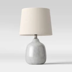 Assembled Ceramic Table Lamp Gray - Threshold™ -Decor Home GUEST 233d030a ded6 4d18 b2e3 2d046d833289