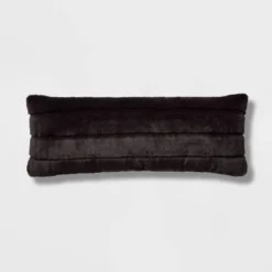 Oversized Oblong Faux Fur Channeled Decorative Throw Pillow - Threshold™ 13 Oversized Oblong Faux Fur Channeled Decorative Throw Pillow - Threshold™ -Decor Home GUEST 234ab344 e141 4454 a587 a020b4cdd397