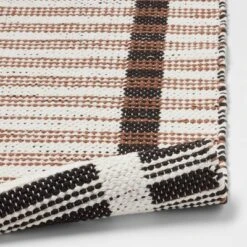 20"x32" Modern Reversible Colorblock Striped Bath Rug - Threshold™ -Decor Home GUEST 24ea249e affa 43e3 acb6 b1b205a9ebaf