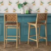 Ceylon Woven And Wood Barstool - Threshold™ -Decor Home GUEST 2589bd3f 9e44 4b02 8c14 baee5cf5d602