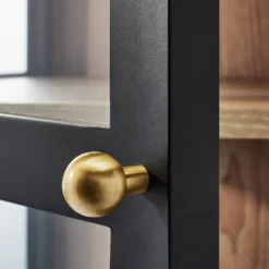 30" Crystal Cove Glass Cabinet Black - Threshold™ Designed With Studio McGee -Decor Home GUEST 26fa73ea e496 41cb a096 0f669cdcbb99 1