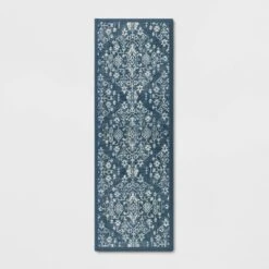 Vintage Print Comfort Rug Blue - Threshold™ -Decor Home GUEST 27cfa3a5 387a 437b a65c 003e7fadefea