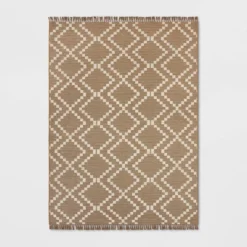 Check Diamonds Outdoor Rug Tan - Threshold™ -Decor Home GUEST 2abd2c8e 928f 4aad a501 58a5ed86f643