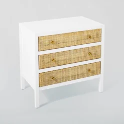 Springville 3 Drawer Nightstand White - Threshold™ Designed With Studio McGee -Decor Home GUEST 2aec47cc d72c 4c7b bf64 e9ab76b448eb