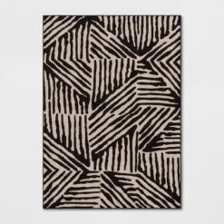 Abstract Lines Rug Black/Tan - Threshold™ -Decor Home GUEST 2b3b14d6 1781 4d26 a5bb 3e2956f51323