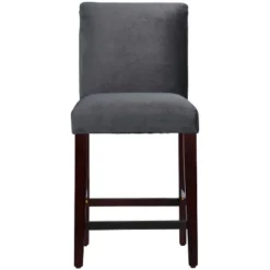 25" Velvet Parsons Counter Height Barstool Wood - Threshold™ -Decor Home GUEST 2d3bee77 cfeb 484b bea2 2666e4f9a908