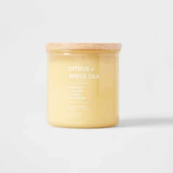 Wellness Jar Citrus And White Oak Candle Yellow - Threshold™ -Decor Home GUEST 2ed91f4f 6994 434b 8b99 5124507b0825