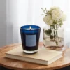 Colored Vase Glass With Dustcover Marine Moss Candle Blue - Threshold™ -Decor Home GUEST 2f99e073 faf1 4938 b1be a919925379ce