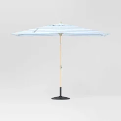 10'x6' Rectangular Market Patio Umbrella - Light Wood Pole - Threshold™ -Decor Home GUEST 32690235 0262 4e06 8d28 3c6fb1c2c51a