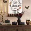 Set Of 3 Small Ceramic Halloween Pumpkins With Gold Stem - Threshold™ -Decor Home GUEST 3a1a8e5b c36a 4def bb74 7d776c99c050