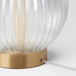 Small Ribbed Glass Lamp Base Clear - Threshold™ -Decor Home GUEST 3afd392d 594c 4005 9b08 cc2e50aa3c8c