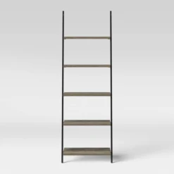 72" Loring 5 Shelf Leaning Bookshelf - Threshold™ -Decor Home GUEST 3b2af214 2cb4 4112 aa0d 454af67e18fa