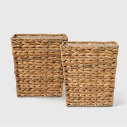 Light Weave Wastebasket Natural - Threshold™ -Decor Home GUEST 3bc675e6 5665 41bd 8dca f21123a12d02