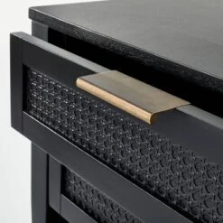 East Bluff 2 Drawers Woven Accent Table Black - Threshold™ Designed With Studio McGee -Decor Home GUEST 42e77654 e6d8 43bd 9f8b 688c84d09d27