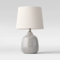 Assembled Ceramic Table Lamp Gray - Threshold™ -Decor Home GUEST 43f55026 adf3 4fce aed3 817994ff6d0e