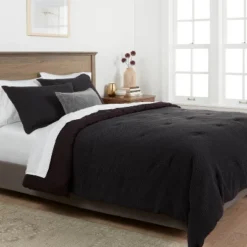 Washed Waffle Weave Comforter & Pillow Sham Set - Threshold