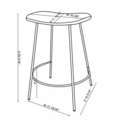 Clarkston Metal Counter Height Barstool With Upholstered Seat - Threshold™ Designed With Studio McGee -Decor Home GUEST 4885107a 6772 41f5 9ad6 fc0ad1308044