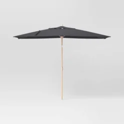 10'x6' Rectangular Market Patio Umbrella - Light Wood Pole - Threshold™ -Decor Home GUEST 4895440d 57b2 4054 9949 ec1dd94e5f67