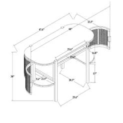 Portola Hills Caned Desk - Threshold™ Designed With Studio McGee -Decor Home GUEST 4a5fa6fc a507 4cf2 b059 0aaf11ed87ae
