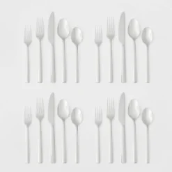 20pc Valona 18/10 Stainless Steel Flatware Set - Threshold Signature™ -Decor Home GUEST 4c3f9743 f23d 47ec bf0b eb70275ae225