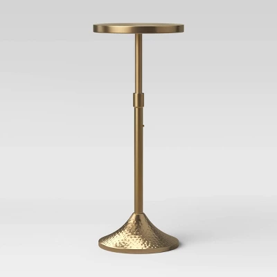 Lasker Patina Brass Drink Table Brass - Threshold™ 5 Lasker Patina Brass Drink Table Brass - Threshold™ - Image 3