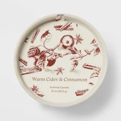 Textured Straight Side Ceramic Warm Cider & Cinnamon Candle White - Threshold™ -Decor Home GUEST 4d4a178e e5e3 4dad a13d 9c123014361b