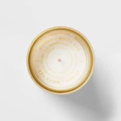 Wellness Jar Citrus And White Oak Candle Yellow - Threshold™ -Decor Home GUEST 50baa9e6 91bd 4748 825e 7835625829b3