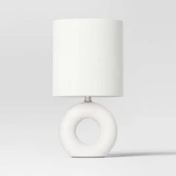 Abstract Ceramic Mini Table Lamp White - Threshold™ -Decor Home GUEST 547e7228 701a 4f70 910a f62eefa80d54