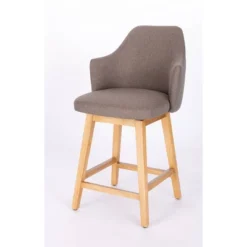 Kinston Swivel Curved Back Upholstered Counter Height Barstool - Threshold™ -Decor Home GUEST 585574a8 4152 4afb 9413 75eba22346a7