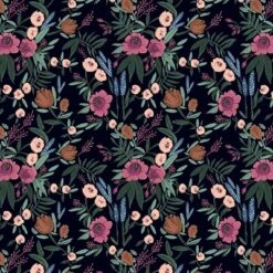 Geller Modern Counter Height Barstool In Botanical Grant Floral Ink - Threshold™ -Decor Home GUEST 589f38b7 cc11 4281 a914 3cec9337f87c