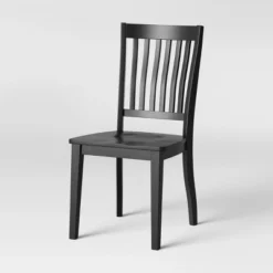 2pk Holden Slat Back Dining Chair Black - Threshold™ -Decor Home GUEST 5c33c1cf e8f4 40f2 8880 34c871685475