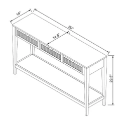 East Bluff Woven Drawer Console Table - Threshold™ Designed With Studio McGee -Decor Home GUEST 5fadeab1 5821 409f b35b 9dc3416e6dfc