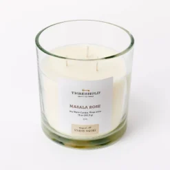 Clear Glass Masala Rose Candle White - Threshold™ Designed With Studio McGee -Decor Home GUEST 6158848c d4f8 4efe 93c4 8a58a533ee09
