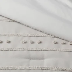 4pc Clipped Stripe Poms Comforter Bedding Set - Threshold™ -Decor Home GUEST 6474436f 0746 4a2d 8720 5e4921bc6129